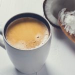 photo of classic coffee with coconut milk