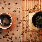 An unusual drink from Asia - coffee and tea