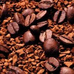 зерна и гранулы кофе